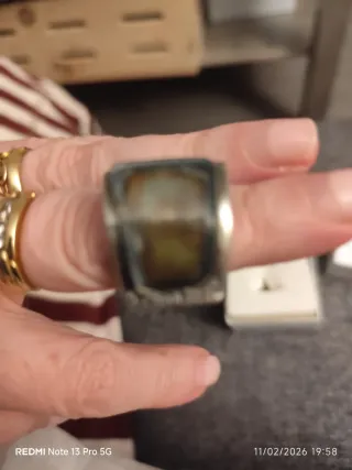 Anillo Plata Artesano Multicolor