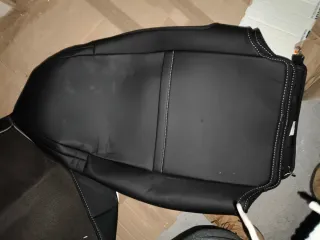 Fundas Asientos Coche Cuero Negro Brabus