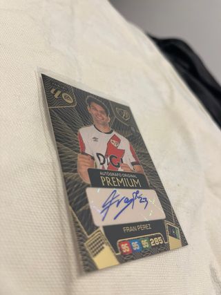 Cromo Panini Fran Pérez Autógrafo Original Premium
