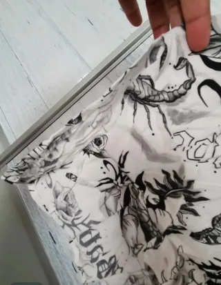 Camisa Bershka Talla S Estampado Serpientes