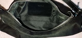 Bolsa Parfois preta aspeto camurça