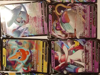 Lote Cartas Pokémon V, Vmax, Fundas