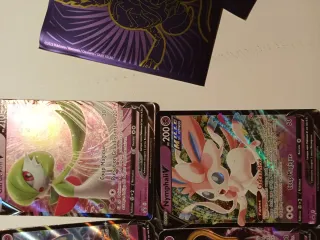Lote Cartas Pokémon V, Vmax, Fundas