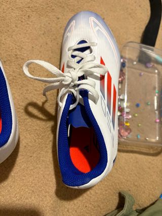 Zapatillas Adidas Blancas y Azules