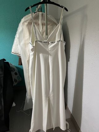 Vestido midi tirantes joya