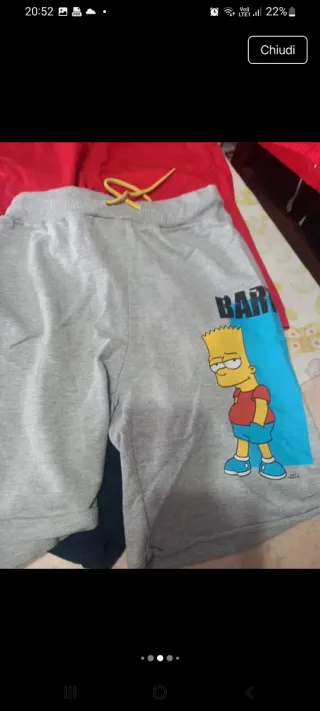 Set 4 pantaloncini bambino