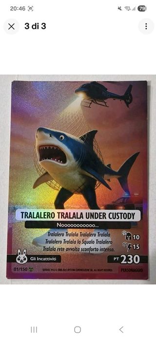 2 Carte Brainrot NUCLEARE SENZA P Originali