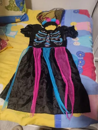 Disfraz esqueleto niña