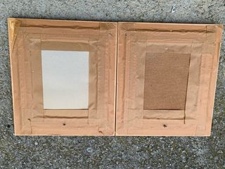 2 Quadri a Olio con Fiori, Cornice Dorata