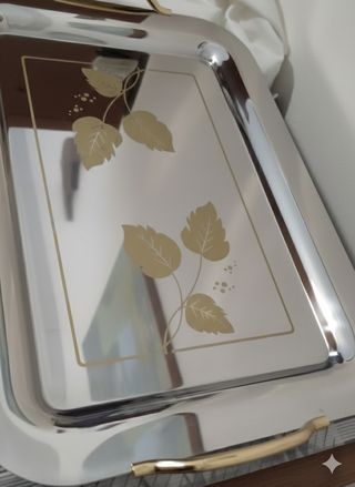 Vassoio Acciaio Inox 18/10 Manici TSL