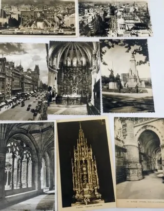 España lote de 20 tarjetas postales antiche b/n
