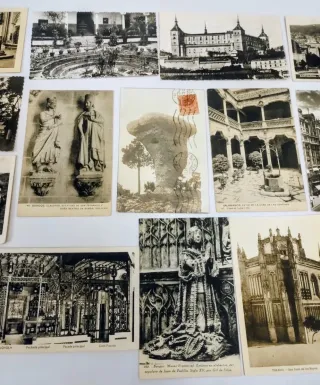 España lote de 20 tarjetas postales antiche b/n
