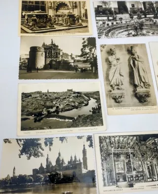 España lote de 20 tarjetas postales antiche b/n