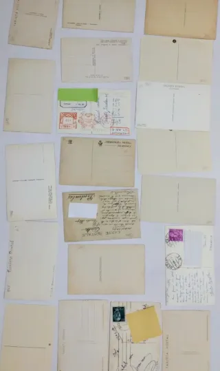España lote de 20 tarjetas postales antiche b/n