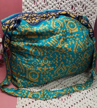 BOLSO CON TARA India TOTE.EnvíoGratis.