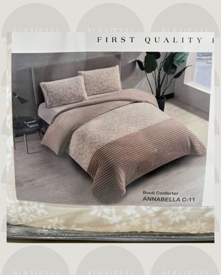 Bouti Anabella Beige Flores camas de 105 o 150