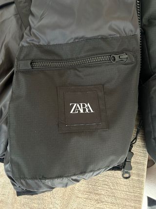 Chaqueta Zara Negra Invierno