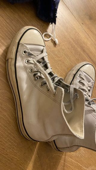 Converse blancas plataforma