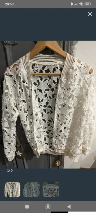 Bomber calada blanca