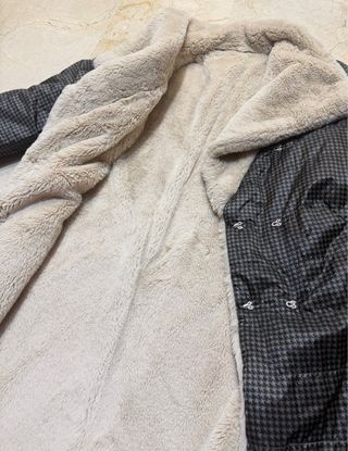 Corte Inglés Zendra Abrigo Pelo beige Reversible