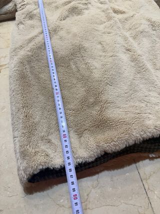 Corte Inglés Zendra Abrigo Pelo beige Reversible