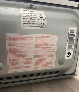 Microondas Panasonic NN-K105W Grill