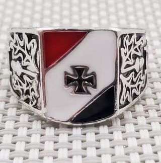 ANILLO ALEMÁN II GUERRA MUNDIAL ESTUCHE DE MADERA