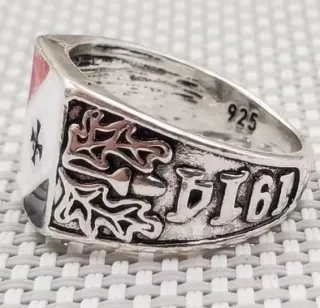 ANILLO ALEMÁN II GUERRA MUNDIAL ESTUCHE DE MADERA