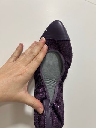 Bolsa de lentejuelas y bailarinas S. Bachiller