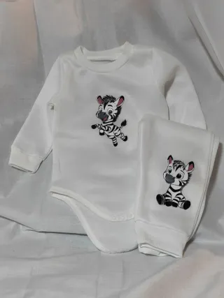 Conjunto bebé cebra