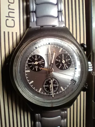 Swatch Chrono Alarm Teamworn 1998 Vintage
