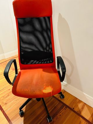 Silla de oficina Markus Ikea naranja