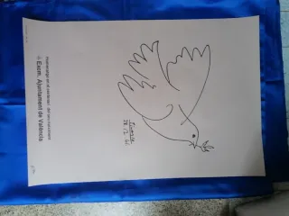 PICASSO. PALOMA DE LA PAZ. CARTEL. ORIGINAL 1981