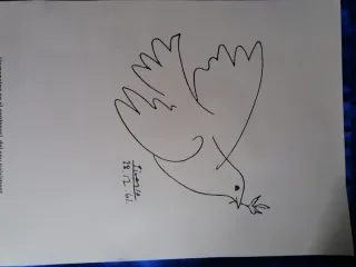 PICASSO. PALOMA DE LA PAZ. CARTEL. ORIGINAL 1981