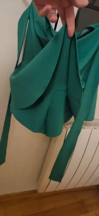 Falda pantalón Zara verde