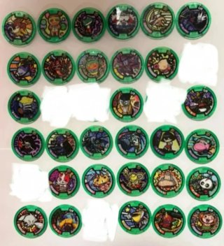 30 Medallas Yo-Kai Watch Modelo 0 y U