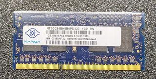 RAM Portátil 1GB DDR3