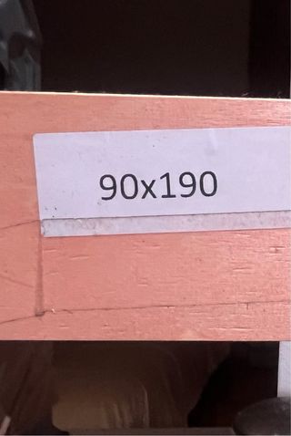 Somier con patas flexibles 90x190