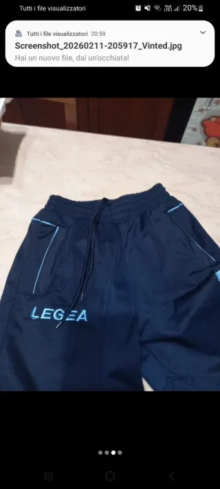 Pantaloncini ragazzo Legea blu