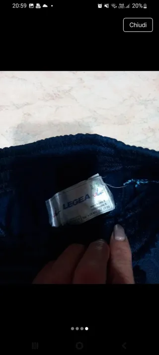 Pantaloncini ragazzo Legea blu