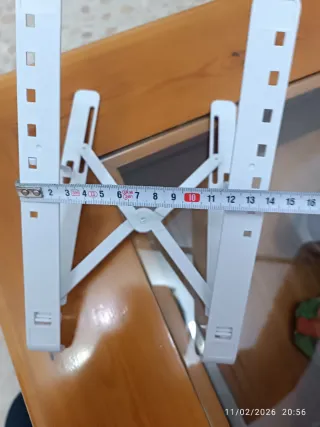 Soporte portátil ajustable blanco