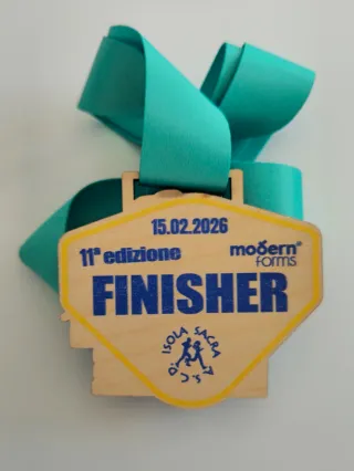 Medaglia gara “Corri Fregene” 11ª edizione feb. 26