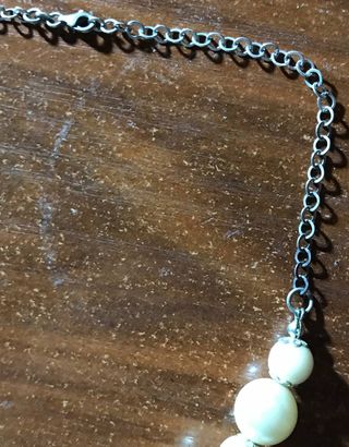 Collar Plata Ley Bolas + Regalo