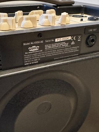 Amplificador VOX VX50-AG 50W Portátil