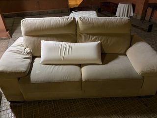 Sofá cama beige tela