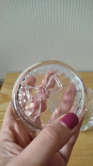 Scatolina portagioie in vetro