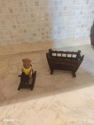 Cavallo dondolo più culla e orsetto My Doll