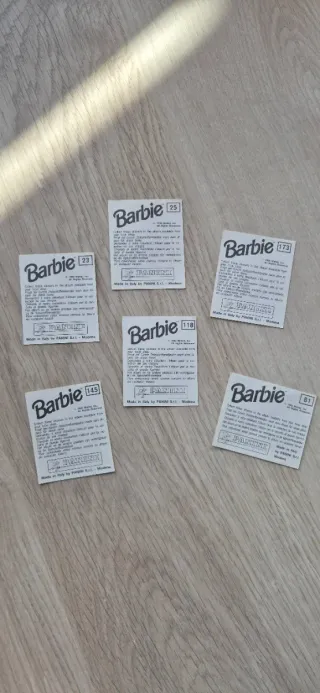 Cromos Barbie Muñeca