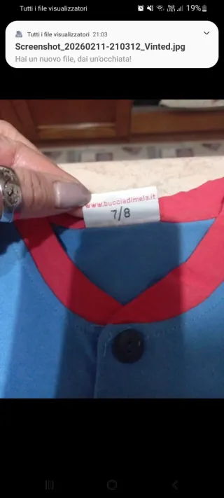 Pigiama corto bambino vela