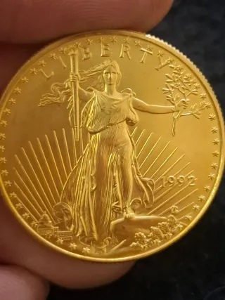 Moneda Oro liberty 1992